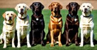 El espectro de colores del Labrador: Guía visual
