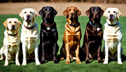El espectro de colores del Labrador: Guía visual