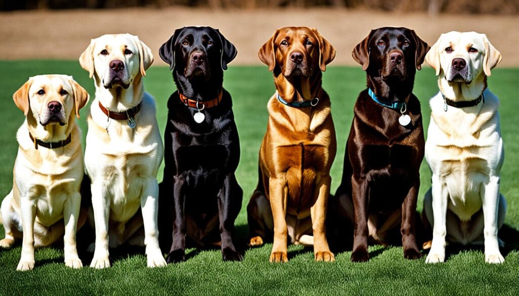 El espectro de colores del Labrador: Guía visual
