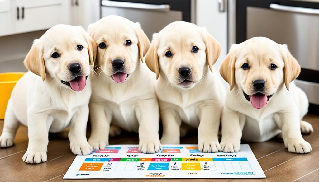 horario de alimentación para cachorros de laboratorio horario de alimentación para cachorros de laboratorio