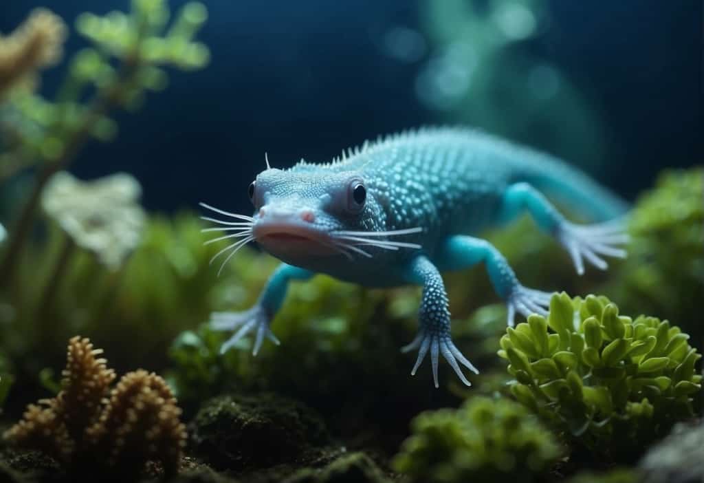 Axolotl azul neón: descubriendo la maravilla acuática de nuestro tiempo 2 imagen 1 Axolotl azul neón: desvelando la maravilla acuática de nuestro tiempo