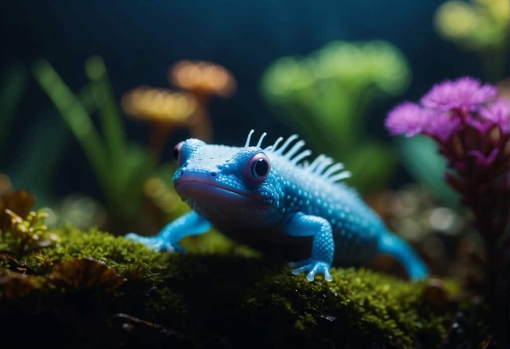 Axolotl azul neón: descubriendo la maravilla acuática de nuestro tiempo 3 imagen 2 Axolotl azul neón: desvelando la maravilla acuática de nuestro tiempo